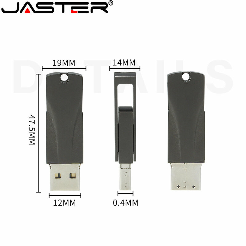 Flash Drive Logam Baru 64GB Pen Drive 32GB Kapasitas Nyata U Disk 8GB Gratis LOGO Kustom USB 2.0 16GB Hadiah Gantungan Kunci Stik Memori