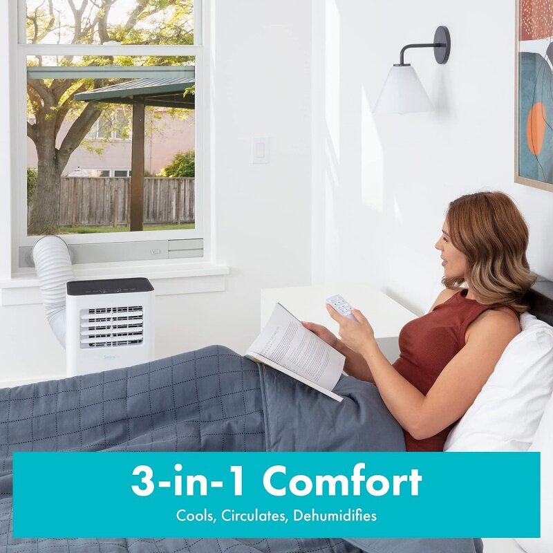 Serenelife Compacte Vrijstaande Draagbare Airconditioner-10,000 Btu Indoor Vrijstaande AC-Eenheid Met Ontvochtiger En Ventilatormod