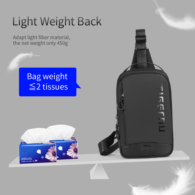 Dożywotnia gwarancja torba na klatkę piersiową dla mężczyzn w fajnym stylu męska torba na ramię 9.7 cala na iPada na co dzień męska torba Crossbody Mini torby Lightweigt