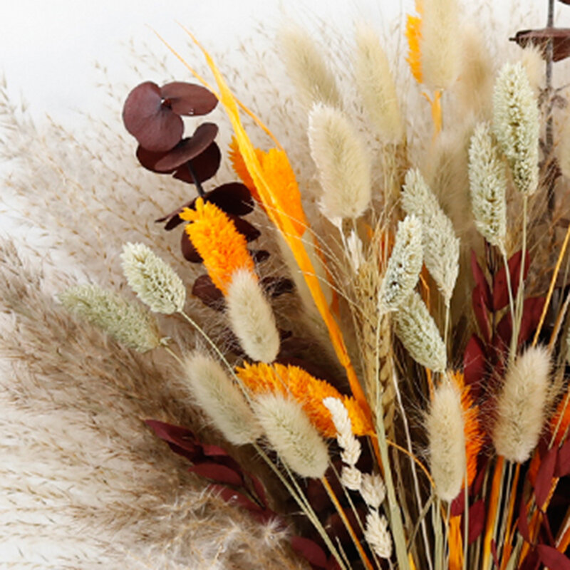 Decorazioni per matrimoni in erba di pampa 2023 Mix Bouquet accessori per la decorazione della stanza estetica piante centrotavola fiori secchi di natale