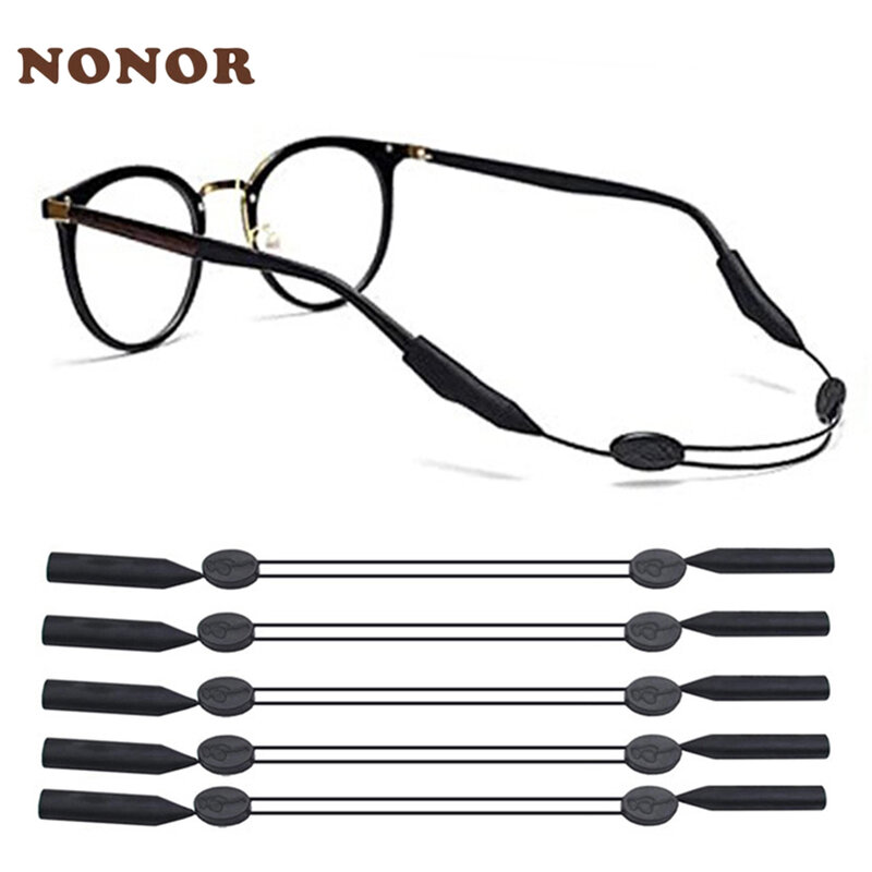 Nonor universal ajustável eyewear retentor ajuste esportes óculos de sol retentor cinta unissex titular óculos de segurança anti-deslizamento corda