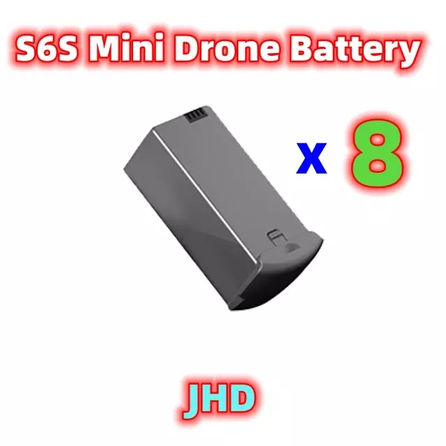 JHD แบตเตอรี่โดรนขนาดเล็กของแท้สำหรับ S6S แบตเตอรี่โดรนกล้องขนาดเล็กอุปกรณ์เสริมแบตเตอรี่ Lipo S6S ใหม่