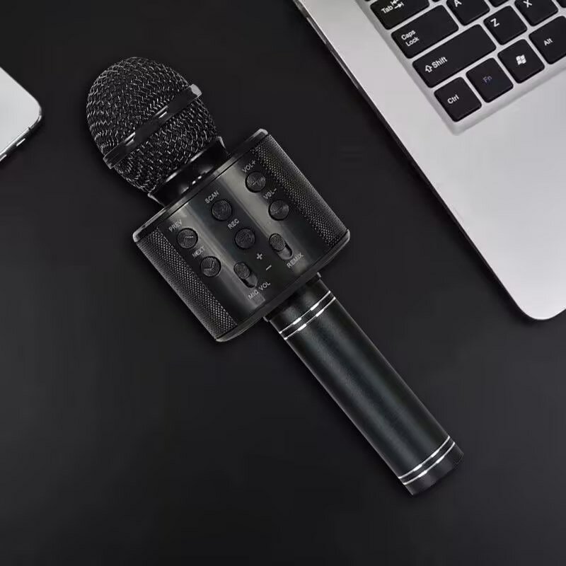 Mikrofon do Karaoke Stereo Studio Mic KTV dla inteligentnego telefonu Laptop PC Desktop podręczny mikrofon Audio