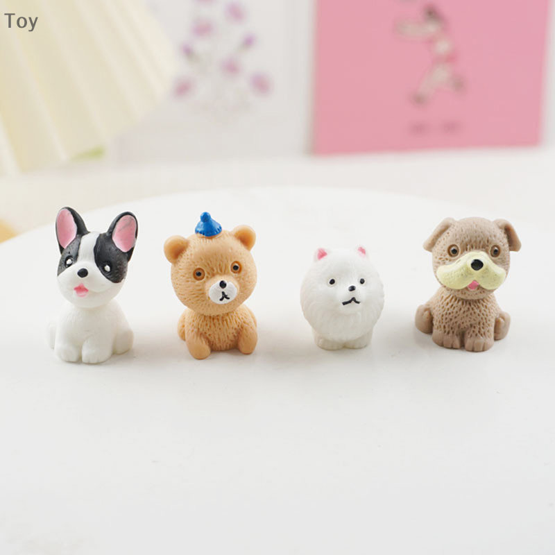 Mini Modelo Do Cão Pequena Estátua, Estatueta Micro Artesanato, Ornamento Miniaturas, Pet Dolls, DIY Home Garden Decor