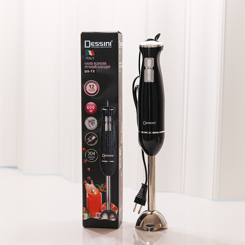 Dessini Black Color Stick Электрический миксер Ручной блендер Резак для мяса для кухни Высококачественный Овощной миксер
