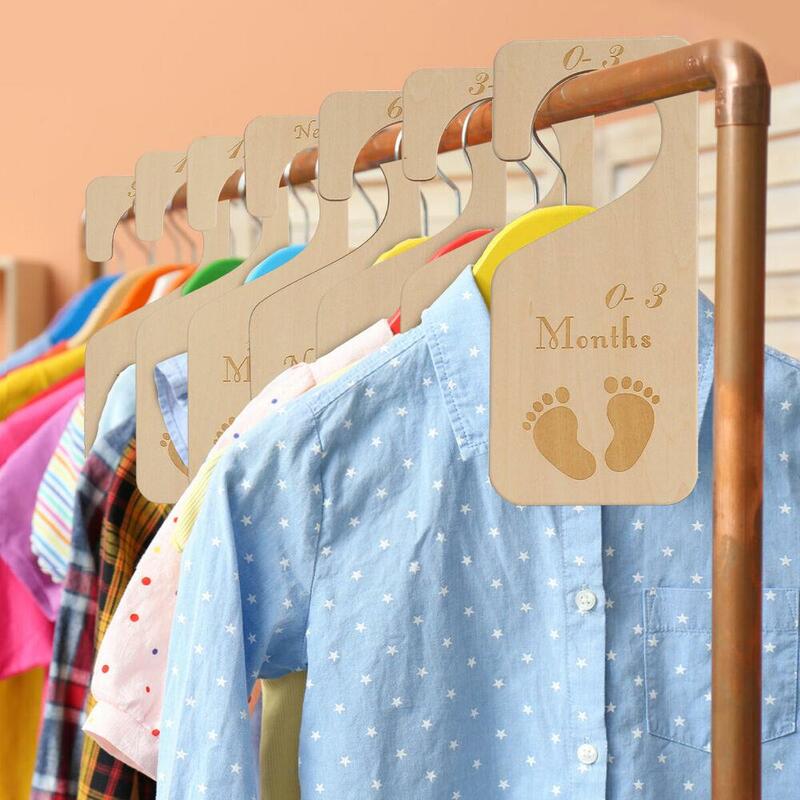 Kleiderbügel für Schlafzimmer Zimmer Kleidung Veranstalter Baby Kleidung Trennwände Kleider schrank Veranstalter Größe Alter Trennwände Schrank Trennwände