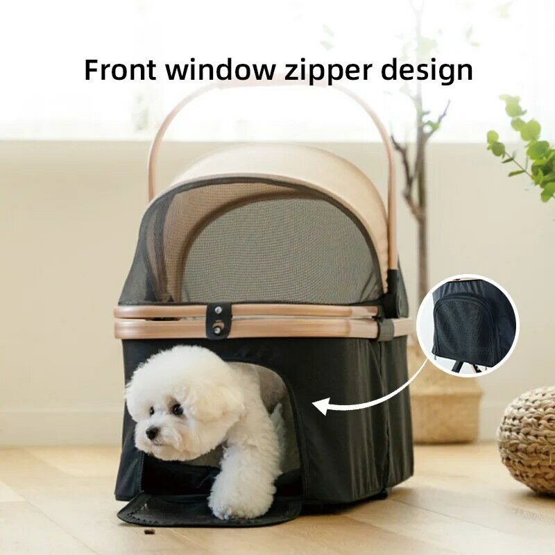 Made in China  factory wholesale pet stroller portable folding travel dog trolley pet stroller