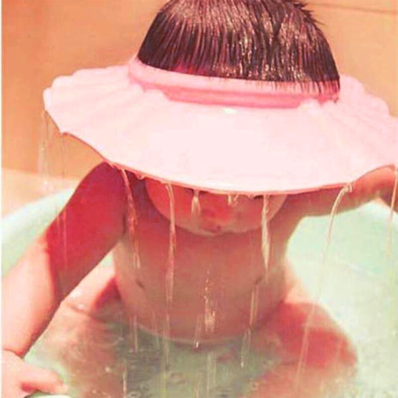 Gorros suaves ajustables para ducha de bebé, sombrero de lavado de cabello, protección segura para niños, champú, ducha de baño, cubierta para la cabeza