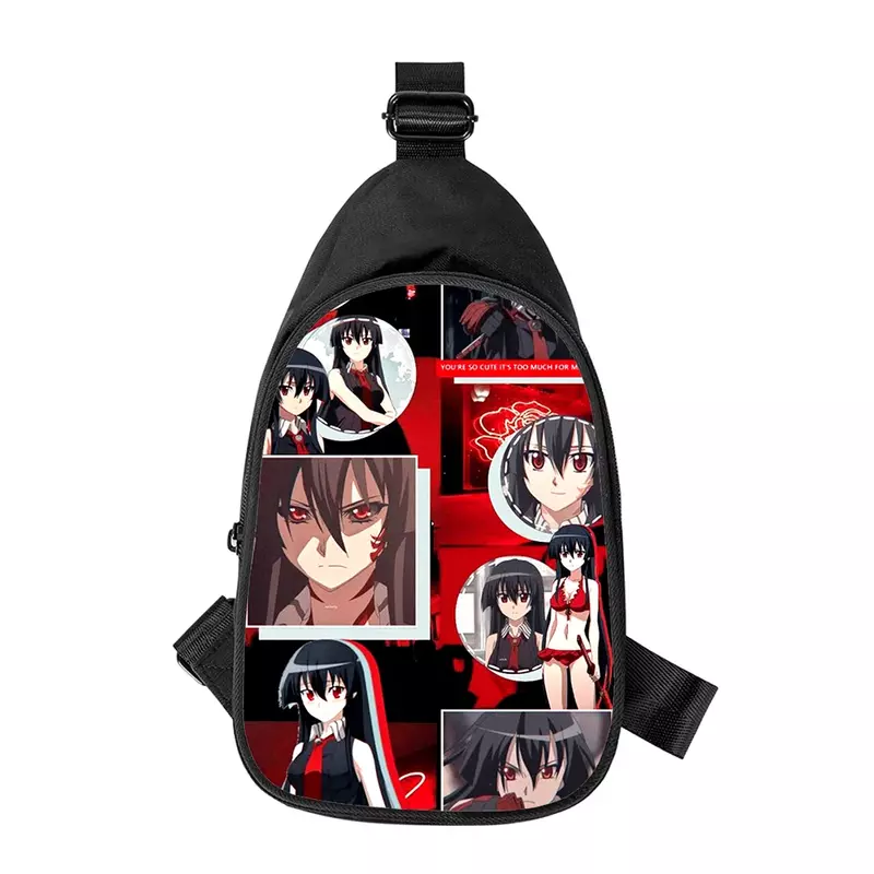 Anime Akame Ga Kill 3D Print New Men Cross Chest Bag Diagonally Women Shoulder Bag Husband School Waist Pack Male chest pack