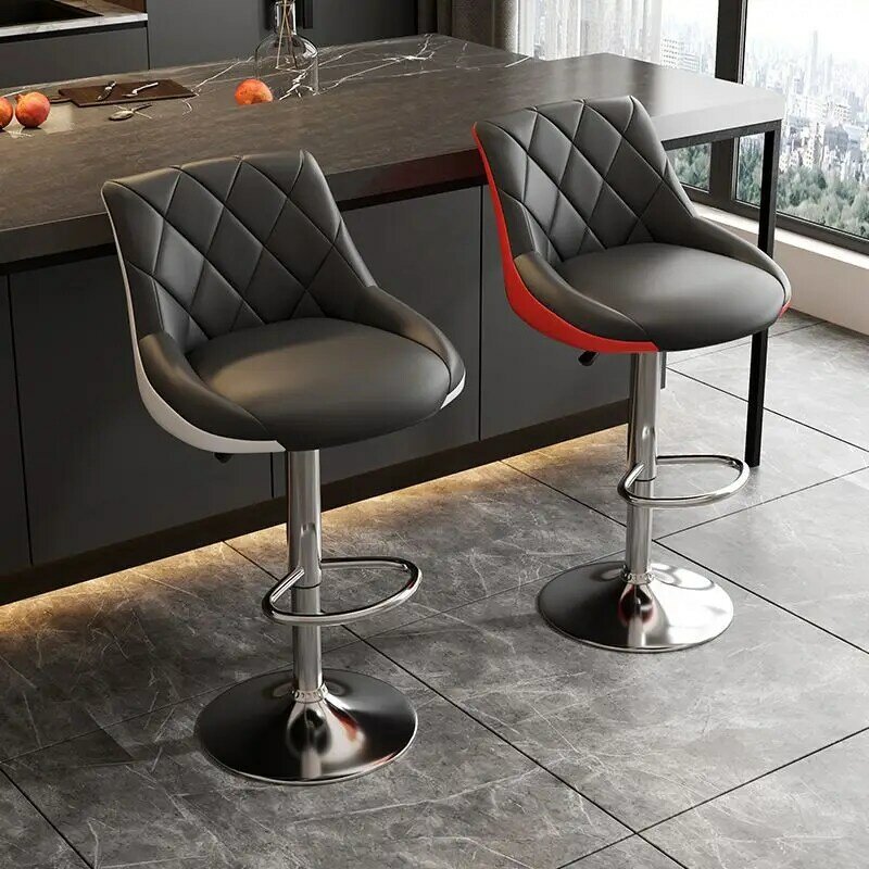 Silla de Bar EE1013, taburete alto, silla de bar, respaldo simple, taburete alto