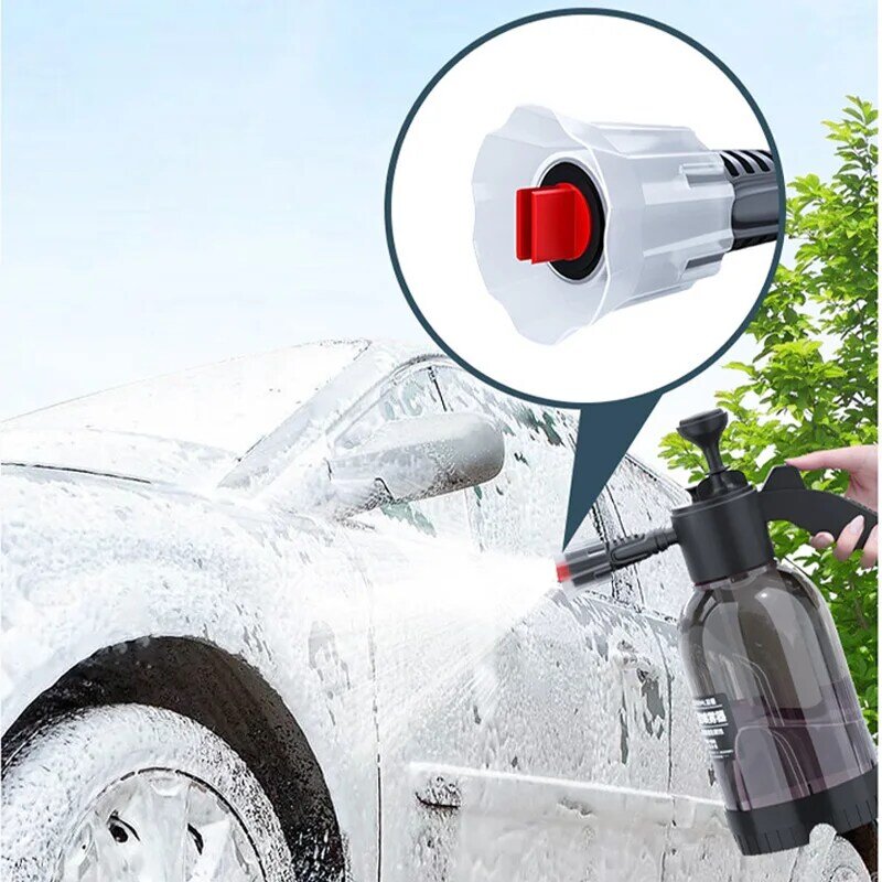 SEAMETAL 2L Hand Pumpe Schaum Sprayer Pneumatische Washer Schaum Schnee Schaum Hochdruck Auto Waschen Spray Flasche für Auto Home reinigung