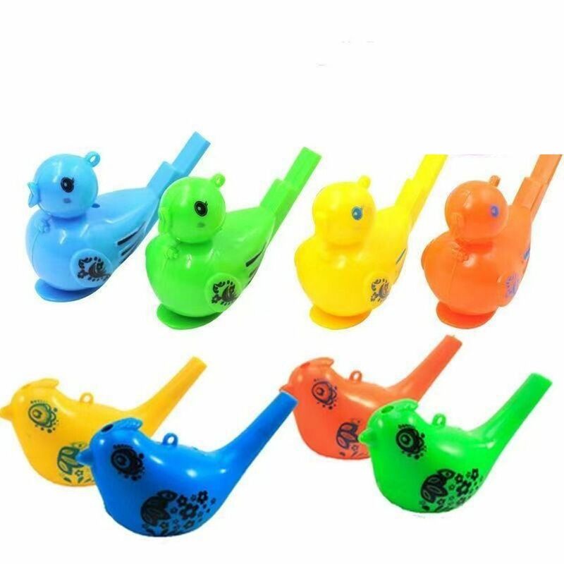 5PCS Colored Water Bird Whistle Outdoor Sports Drawing Funny Musical Toy Novelty Educational Children Toy Bathtime