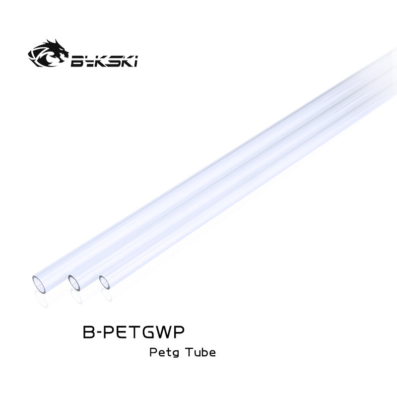 Tubulação rígida od 12mm/14mm/16mm do tubo rígido acrílico de petg de pmma transparente de 500mm para o sistema de refrigeração de água B-YKLWP/B-PETGWP