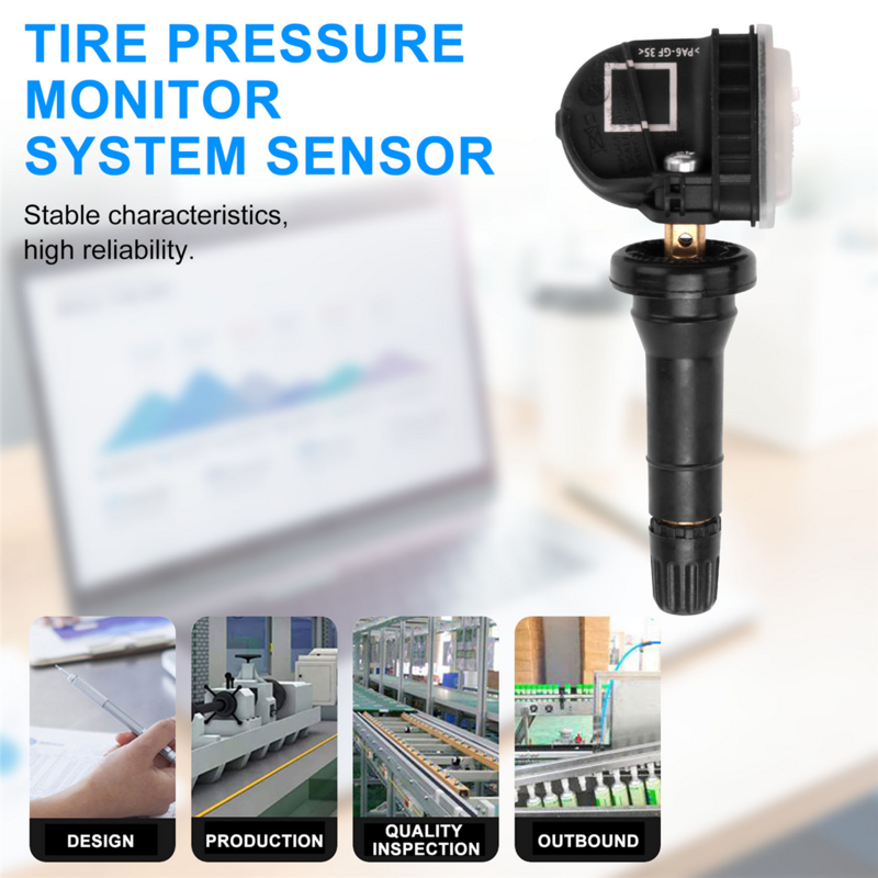 TPMS Tire Pressure Sensor, Fit para Focus EV6T-1A180-CB, Novo