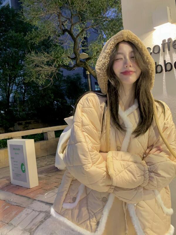 Женская хлопковая куртка в Корейском стиле, женская зимняя НОВАЯ шикарная легкая Хлопковая женская короткая куртка высокого качества