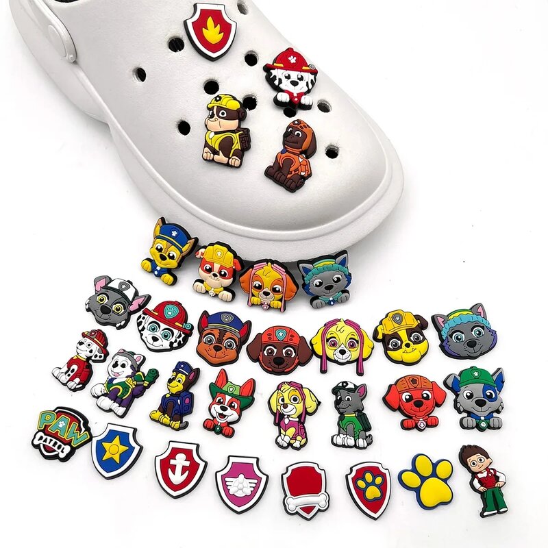 10pcs Paw Patrol Collection Shoe Charms for Crocs DIY Shoe Decorations Buckle Chase DIY Cartoon Shoes Decoration Kids Gifts