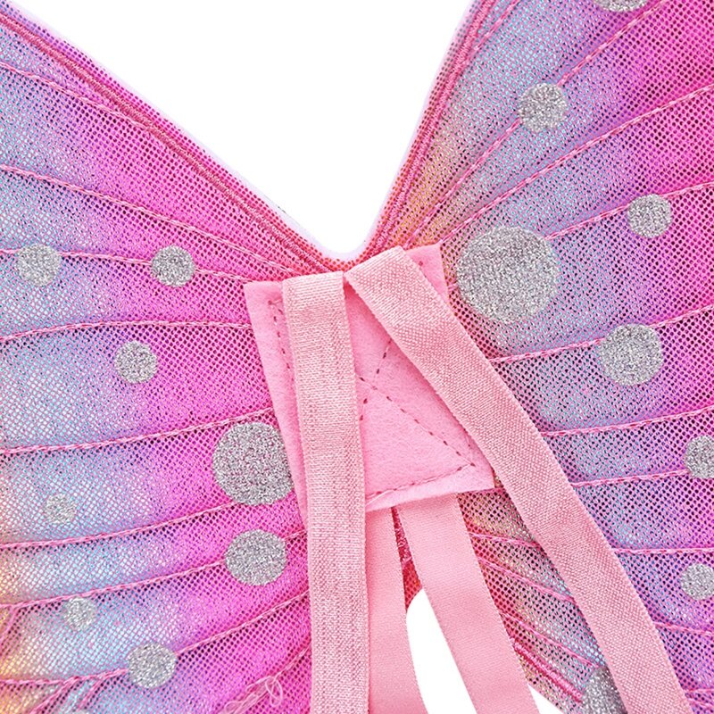 Vara de fadas varinha + asas borboleta conjunto para crianças crianças meninas cosplay traje prop