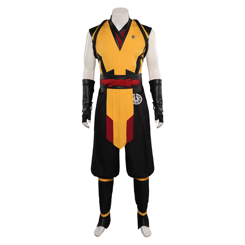 Mortal Cos Kombat Sub-Zero kostum Cosplay Scorpion atasan masker permainan celana dewasa pria Fantasia setelan karnaval Halloween RolePlay