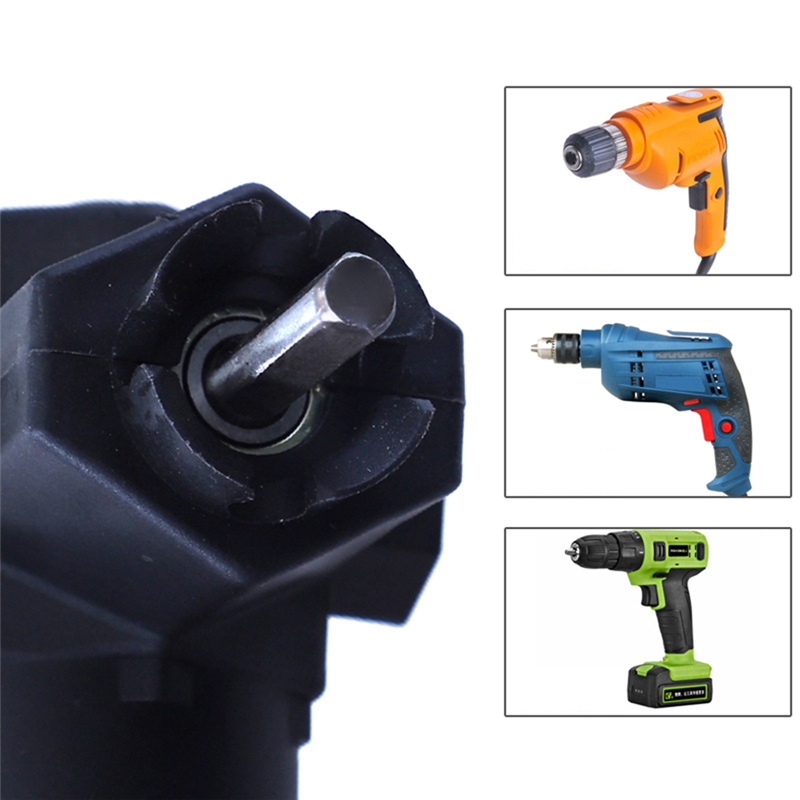 90 Degree Handle Right Angle Bend Extension Chuck Drill Adapter Power Tool Accessories