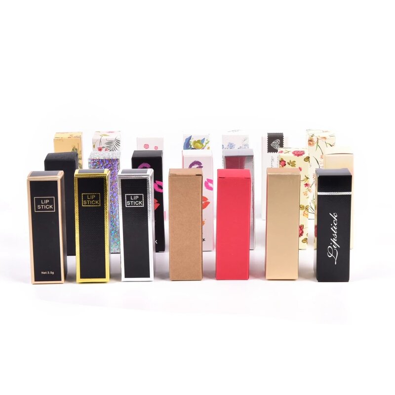 Exquisite Lipstick Paper Box Packaging Diy Lipstick Gift Packaging Box Valentine'S Day Gift Outer Packaging Box 25*25*88mm