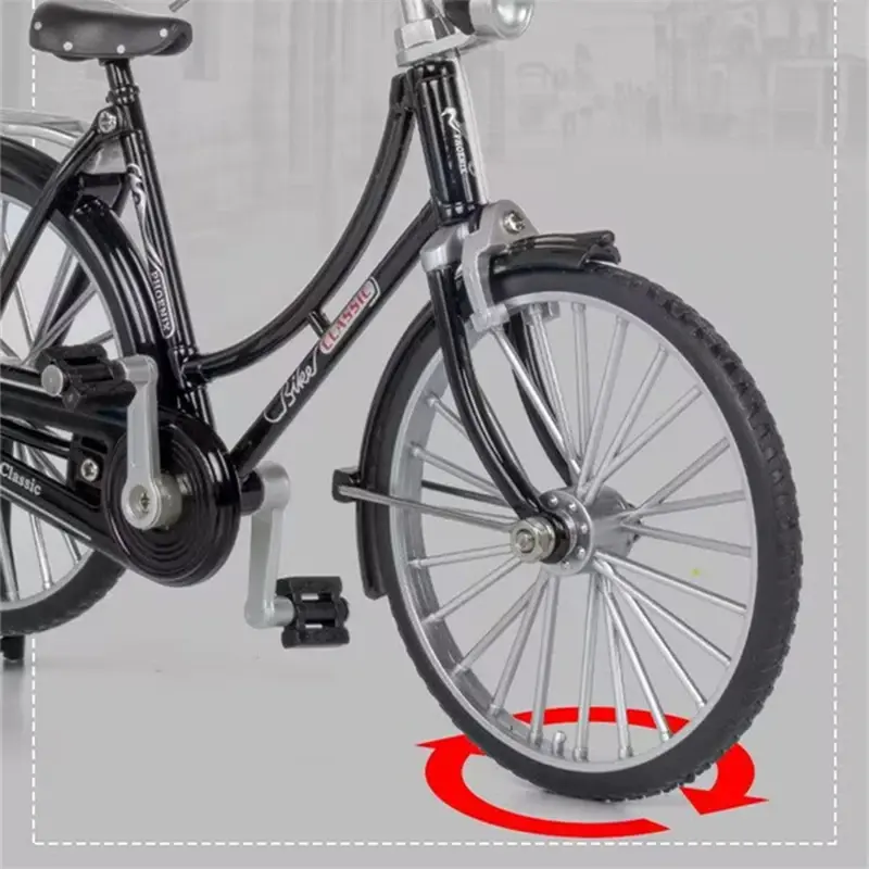 1:10 Mini Model stopu klasyczny odlew rowerowy symulacja górski metalowy palec staroświecki rower kolekcja modeli zabawka dla dzieci prezent