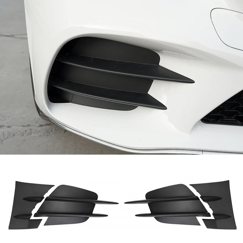 For Mercedes Benz C Class W205 2019-2021 Left Right Girlle Fog Lamp Cover Grill Bumper Trim a2058857202 2058857302 a2058858502