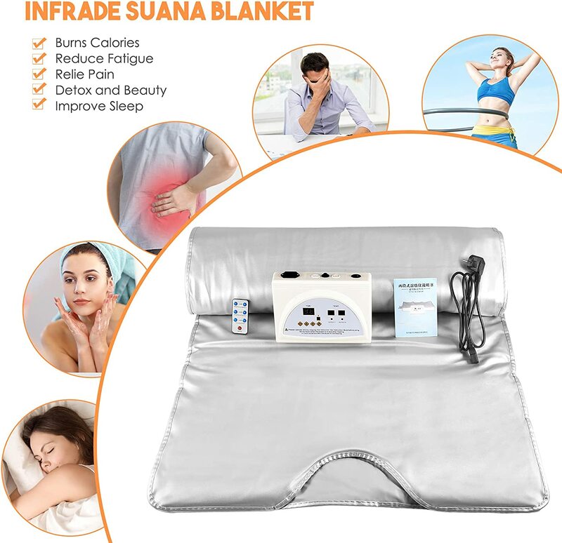 Professional Infrare Sauna Blanket Fat Burned Slimming Electric Aesthetic Thermal Detox Therapy Sauna Blanket Home for Women Men