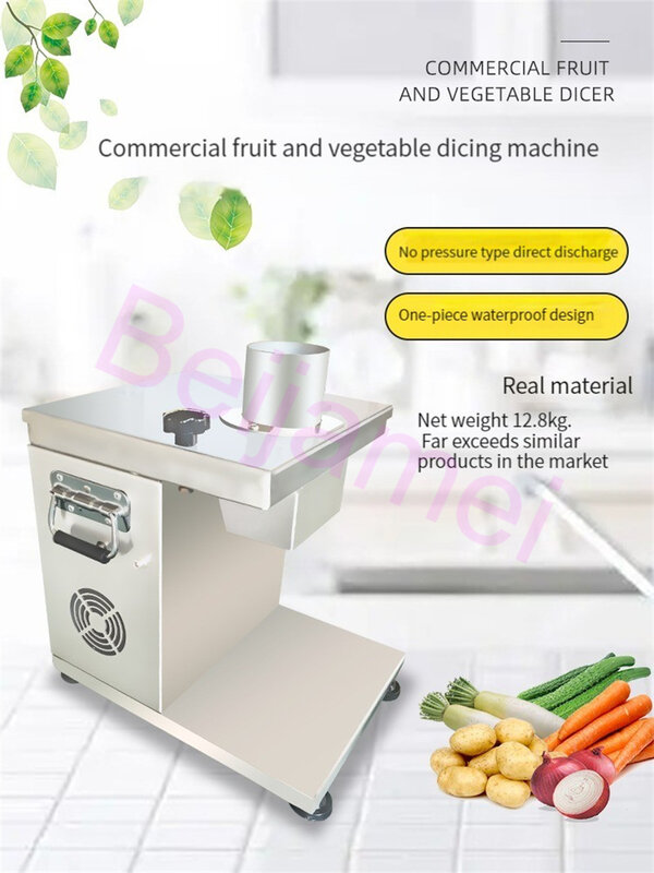 Máquina eléctrica para cortar verduras en dados, para zanahorias y patatas