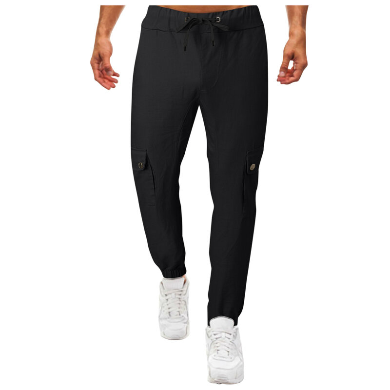 2024 New Casual Sport Pants Bottoms Men Elastic Breathable Running Training Pant Trousers Joggers Quick-Drying Gym Jogging Pants