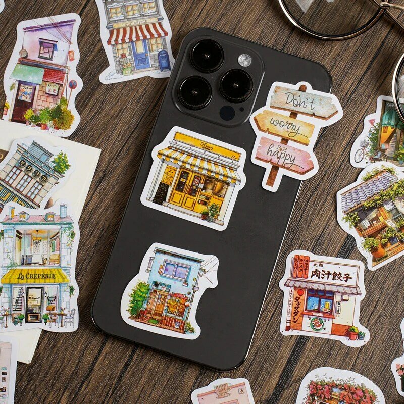 12Packs/Lot Reis Residency Serie Markers Fotoalbum Decoratie Label Sticker
