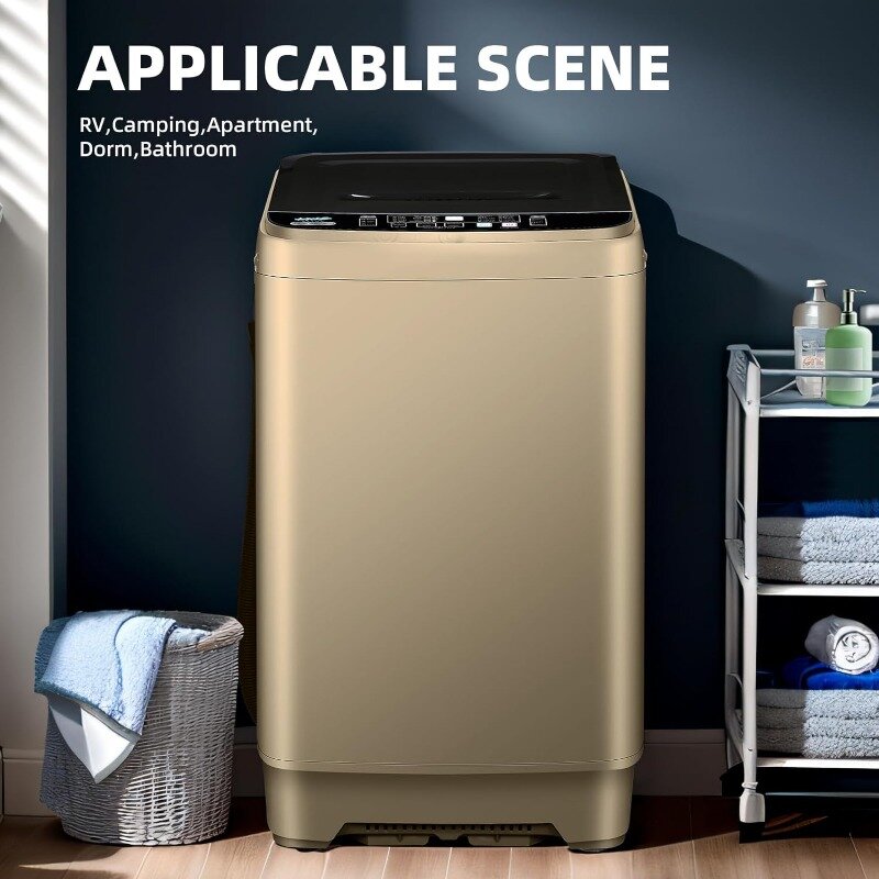 Qhou-Máquina de lavar automática completa, Gold