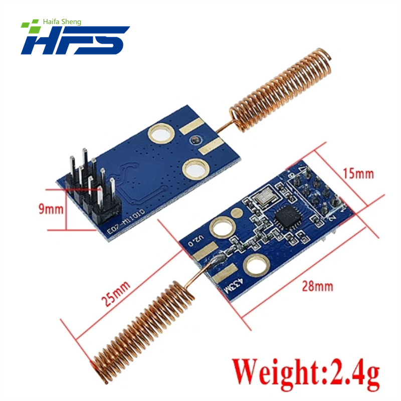 CC1101 Wireless Transceiver Module 433MHz 2500 NRF Distance Transmission Board OOK ASK MSK Modulation Programable Control 2500