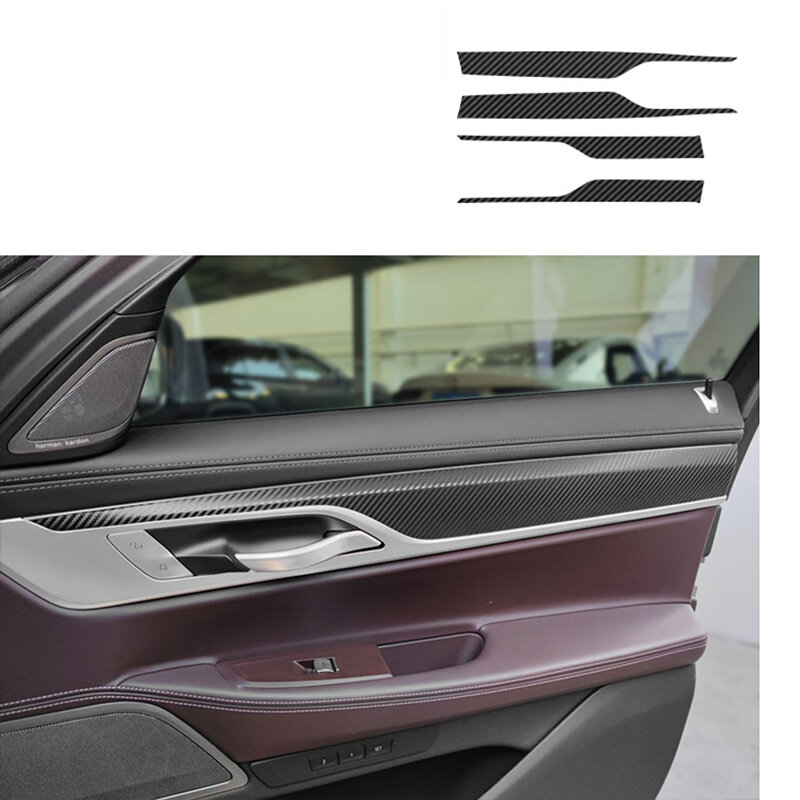 Carbon Fiber for BMW 7 Series 730 740 750 760 2016-2022 Car Film Interior Sticker Center Console Gear Dashboard Air Door Panel