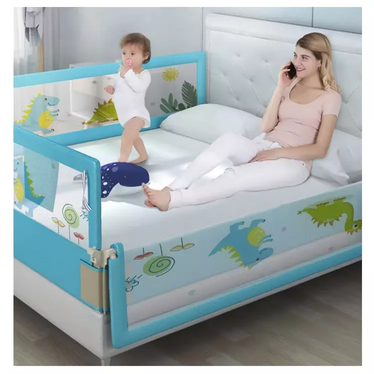 Bedrail Voor Peuters Neerklapbaar Veiligheid Baby Bed Bewaker Schommel Naar Beneden Bed Rail Voor Converteerbare Wieg