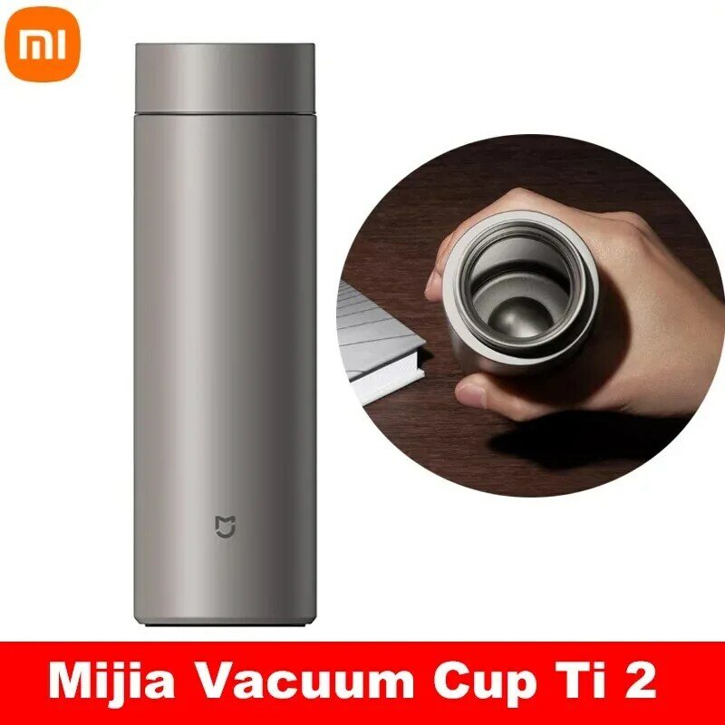 Mijia-温度を維持するための純粋なチタン製魔法瓶,480ml,真空カップ,6時間で保温