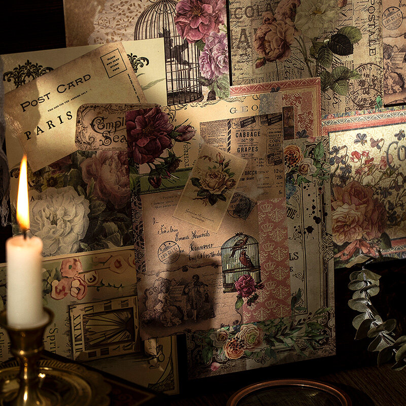Bloc-notes fleur mémo en papier, fond de fleurs polyvalent, cahiers décoratifs, scrapbooking, 198x123mm, 36 pièces