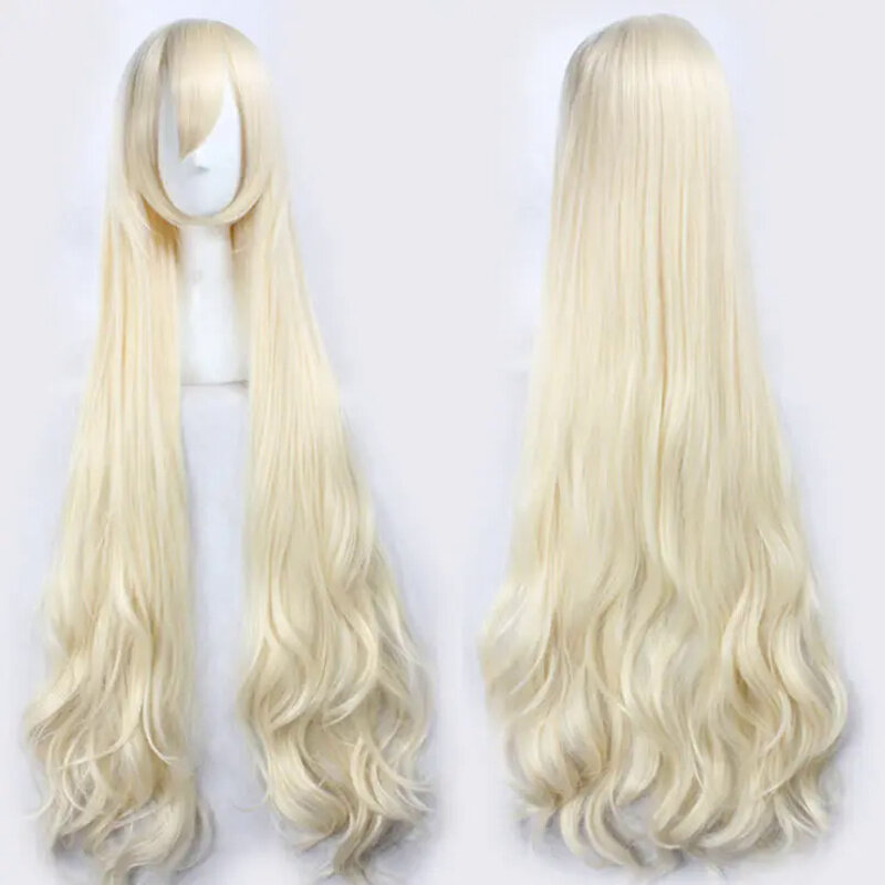 47 ''120cm falisty długi jasny blond projekt Kagerou poślubić Kozakura Mari odporne na ciepło włosy przebranie na karnawał peruki za darmo