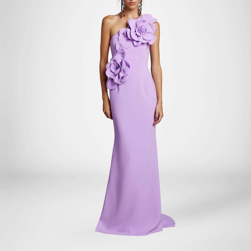 Вечерние платья на одно плечо Welove, вечерние платья с 3D цветами, выпускные платья русалки, 2024