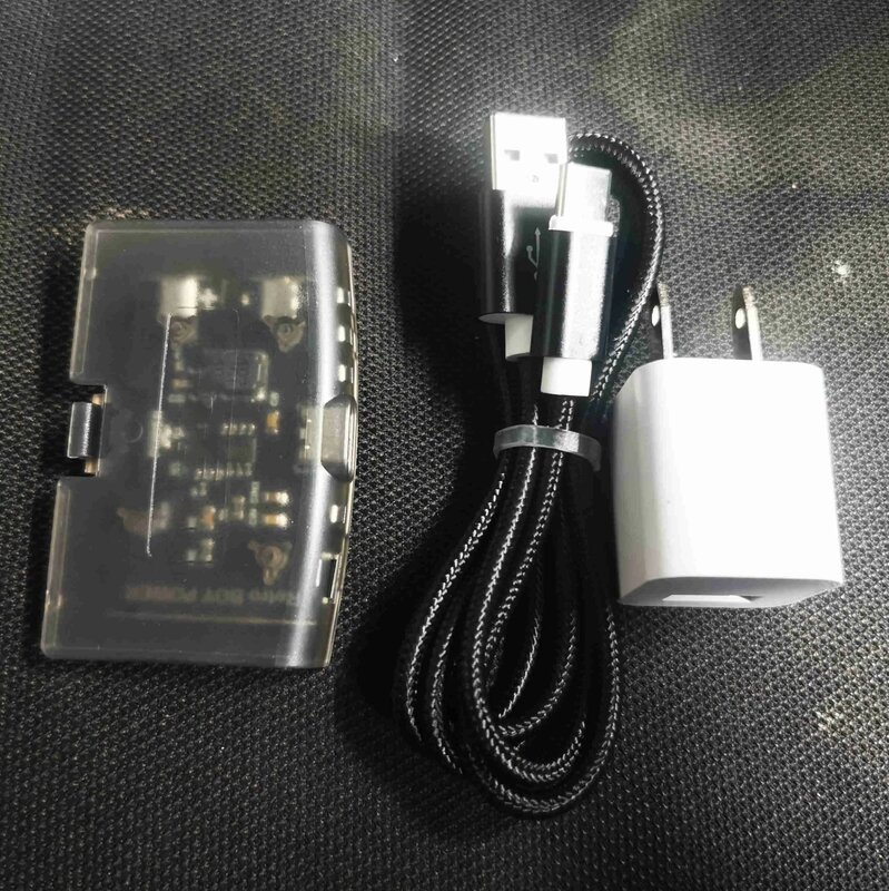 1 مجموعة 2 في 1 5 فولت USB C شاحن ميناء ل GBA ل Gameboy مسبقا لعبة وحدة التحكم محول الطاقة غطاء البطارية قذيفة