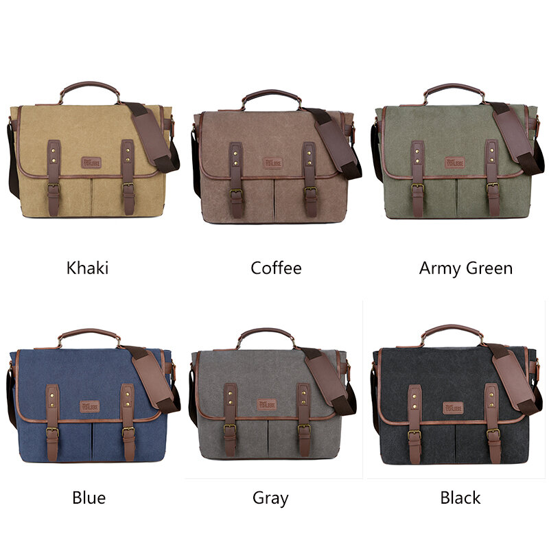 Teczki męskie w stylu Vintage z płótna 14 Cal torby na Laptop przenośna torba kurierska dla mężczyzn walizka biznesowa torba na ramię Dropshipping