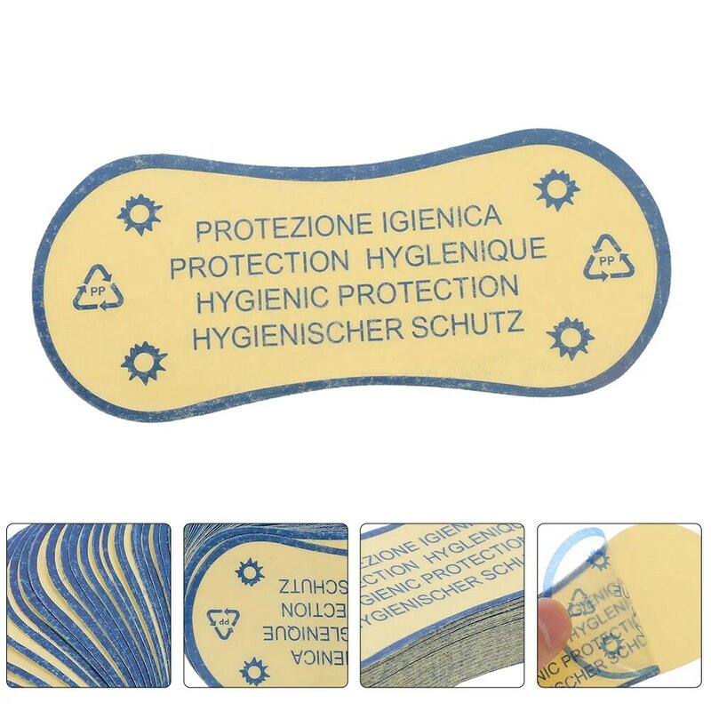 100 Pcs Voering Hygiënische Badpak Stickers Pvc Zelfklevende Montage Beschermende Voering