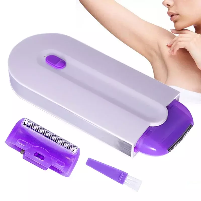 Profesjonalny zestaw do usuwania bezbolesne włosów Laser dotykowy depilator USB akumulator kobiety ciało twarz nogi Bikini golarka ręczna depilator