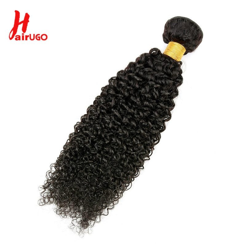 HairUGo – mèches brésiliennes non-remy, cheveux frisés bouclés, tissage de cheveux 100% naturels, Extension capillaire, 8-30 pouces, offres en lots