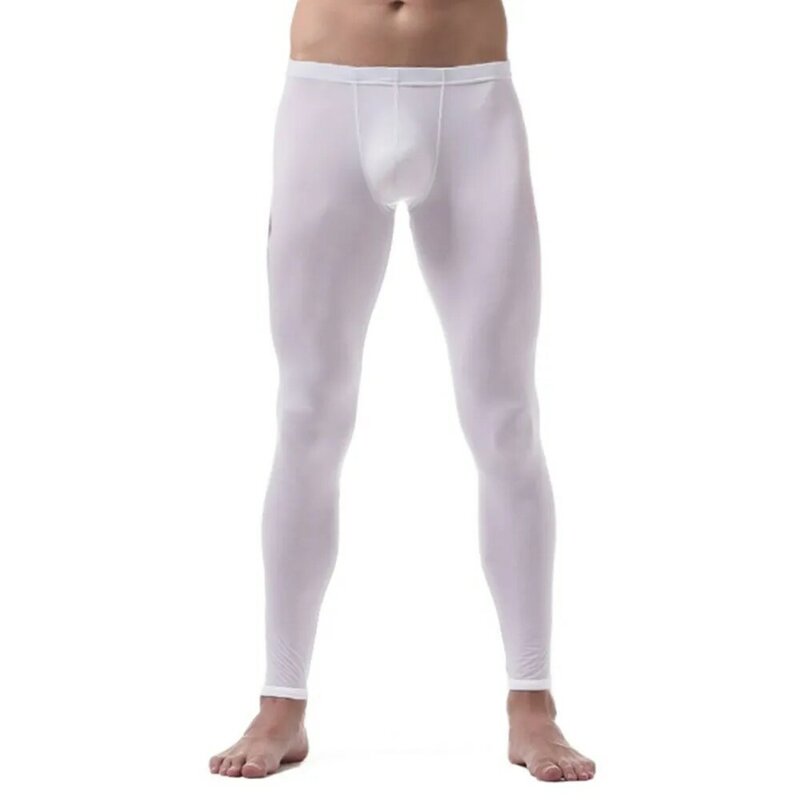 Pantalones para mejorar tu armario, pantalones de Casa de seda de hielo sin costuras para hombre, diseño de cintura de elevación de cadera para mayor comodidad