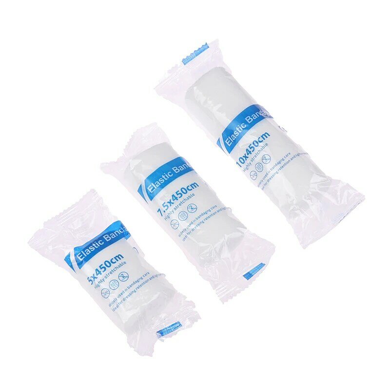 1 Roll PBT Elastic Bandage Skin Friendly Breathable First Aid Kit Gauze Wound Dressing Medical Nursing Emergency Care Bandage