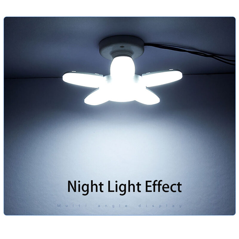E27 LED لمبة ريشة مروحة أضواء طوي Led الأضواء ضوء السقف لمبة عالية الطاقة أنبوب مروحة مصابيح الإضاءة ل غرفة المعيشة المنزلي