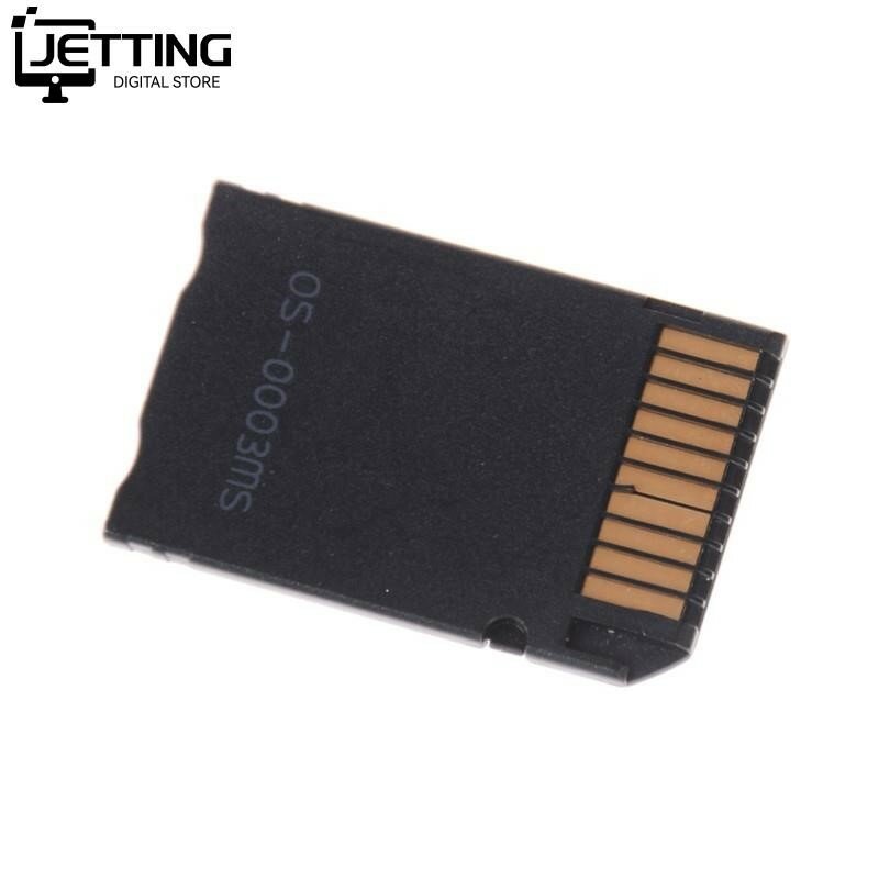 JETMUSSupport-Adaptateur de carte mémoire pour PSP Micro SD, 1MB-128GB, Memory Stick Pro Duo