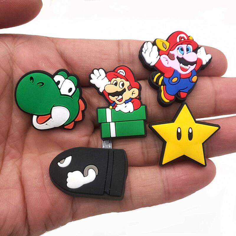 Potdemiel Cartoon Game Shoe Charms Shoe Buckle Decoration Children's Favorite Gifts Holiday Gifts Sandals Accessories