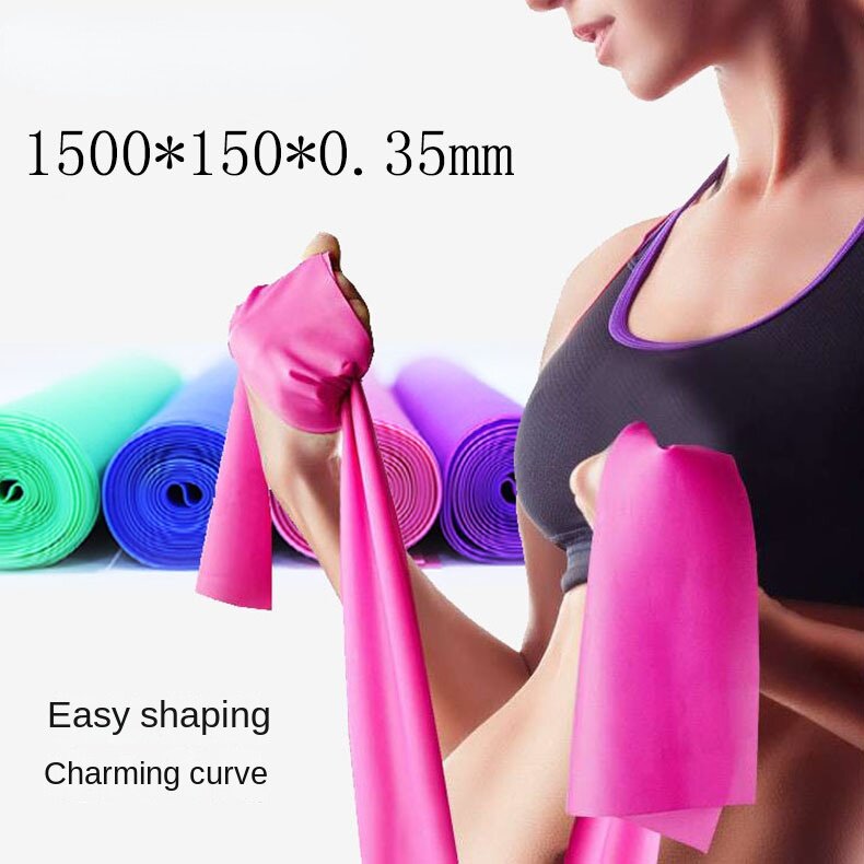 Yoga Pilates Resistance Band Long Training Stretch Bands for Physical Therapy Lower Body home Strength Elastic Exercise Bands