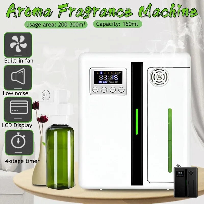 Scent Machine Coverage 300m³ Aroma Diffuser Wall Mounted Hotel Aroma Diffuser With Fan Inside For Large Area Home Fragrance